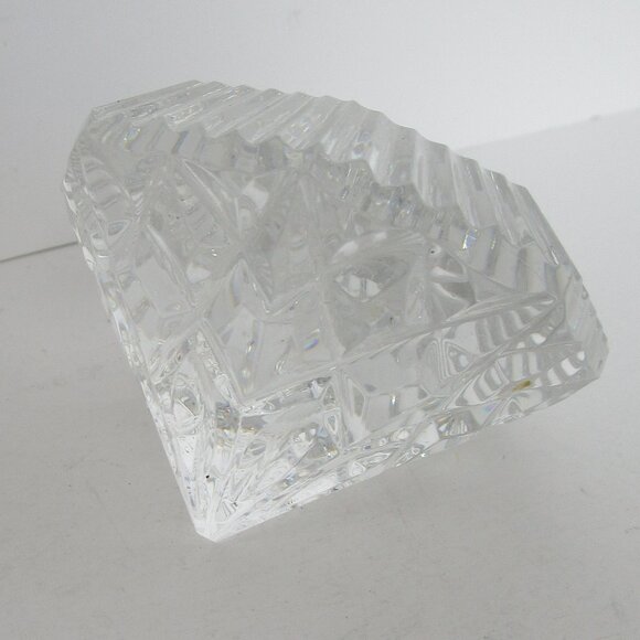 giant bling molded glass paperweight